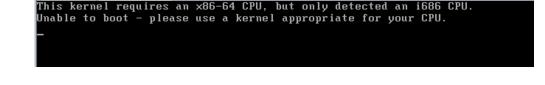 linux系统安装出错提示this kernel requires an x86怎么解决