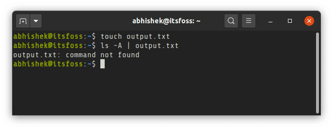 Linux终端中命令如何输出保存到文件中的方法