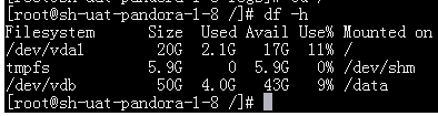 怎么在linux中使用命令查看磁盘空间