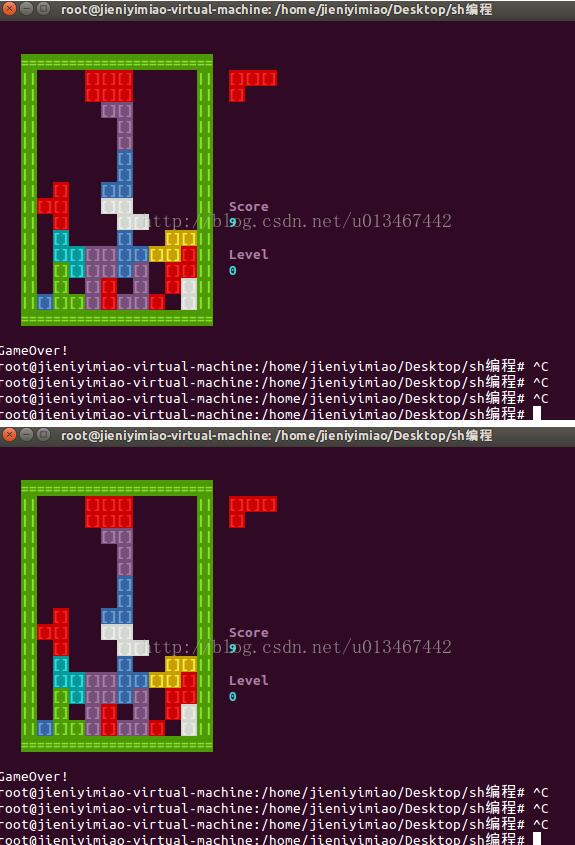 如何使用shell实现俄罗斯方块脚本