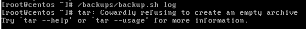Linux中tar命令出现Cowardly refusing to create an empty archive错误怎么办