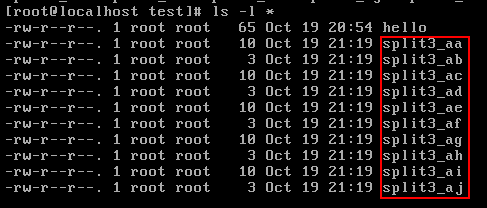 Linux中split命令的使用方法