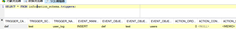 mysql触发器trigger的使用案例