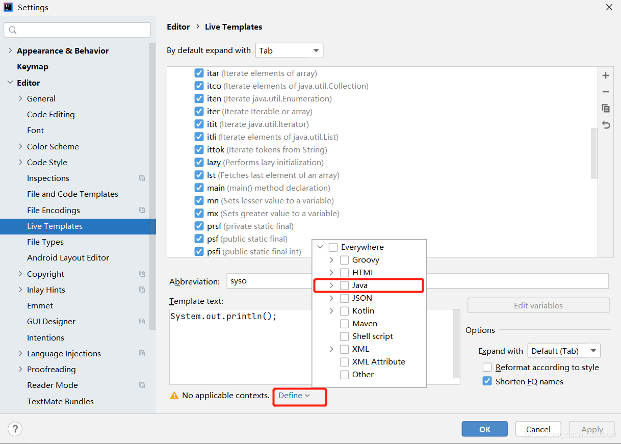 IntelliJ IDEA自定義代碼提示模板Live Templates的案例分析