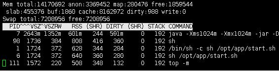 docker如何查看jvm内存占用方式