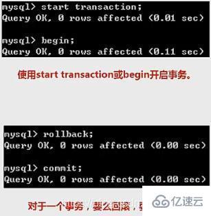 MySQL中事务控制对的示例分析