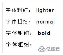 CSS设置字体粗细的方法
