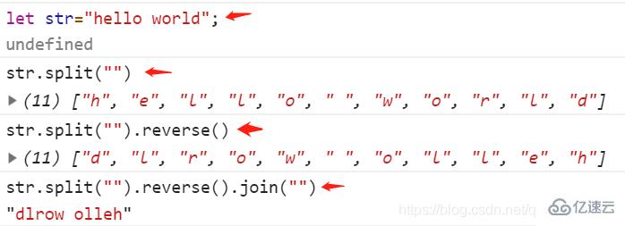 JavaScript将字符串反转的方法