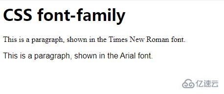 如何在css中可以通過“font-family”屬性來設(shè)置字體