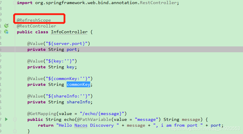 Java springboot 整合 Nacos的代码实例