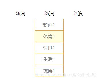 JavaScript实现鼠标经过显示下拉框的方法