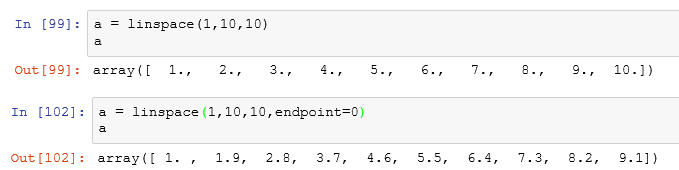 linspace如何在Python中使用