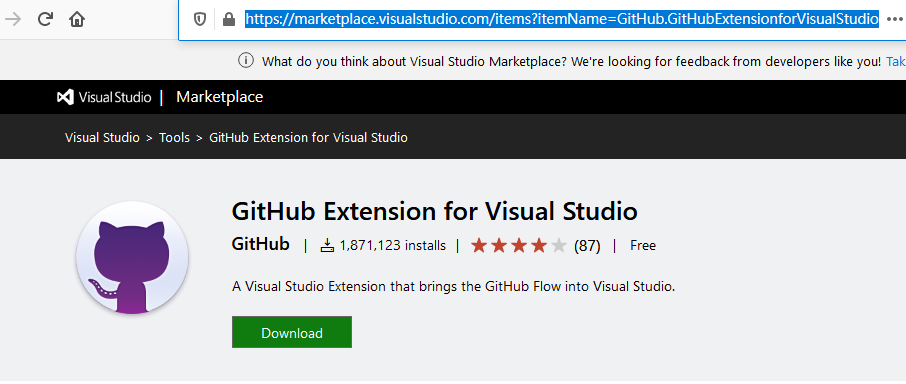 如何在Visual Studio中安装git插件