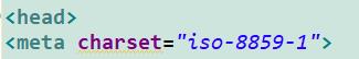 如何设置html字符集