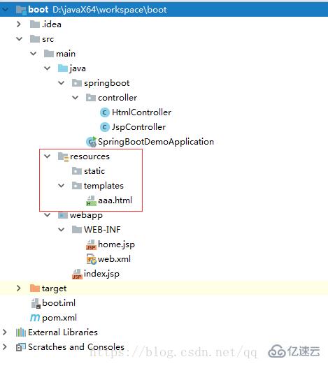 springboot如何返回html和jsp