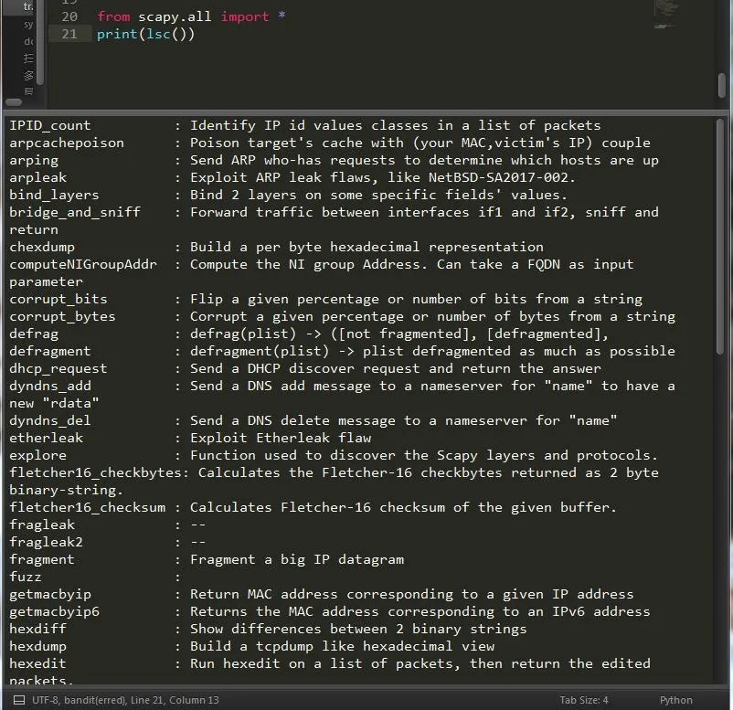 Python如何使用scapy模塊發(fā)包收包