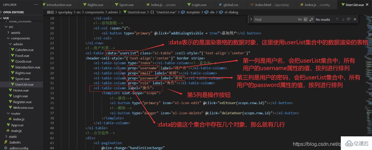 vue.js和sql怎么实现添加用户功能