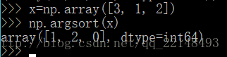 如何使用numpy.where() 和np.argsort()方法