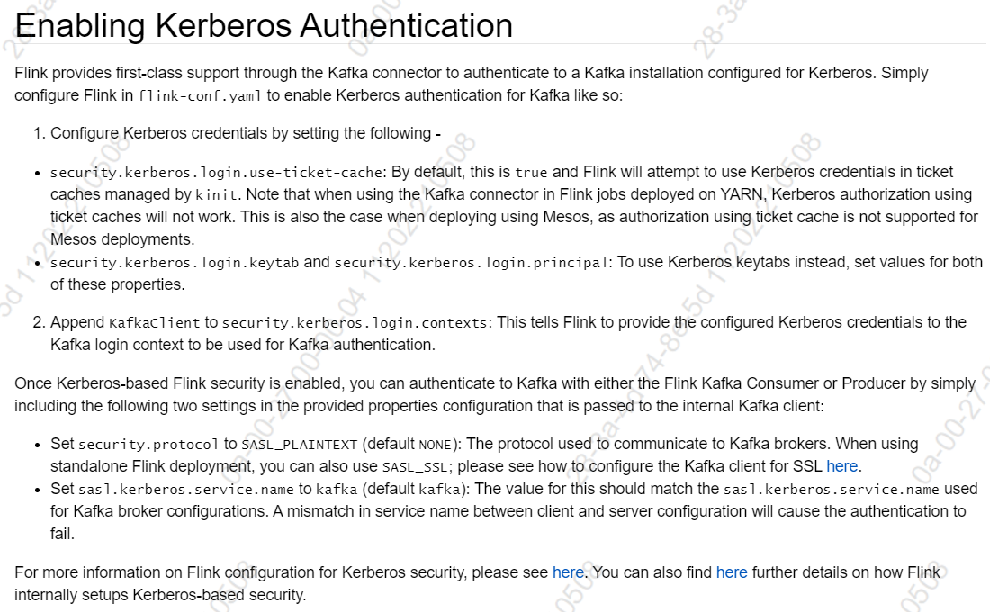 flink1.12怎么通过kerberos认证读取kafka数据