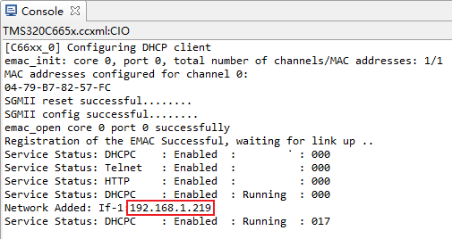 基于TI KeyStone TMS320C665x开发板如何实现ndk_client的功能案例测试