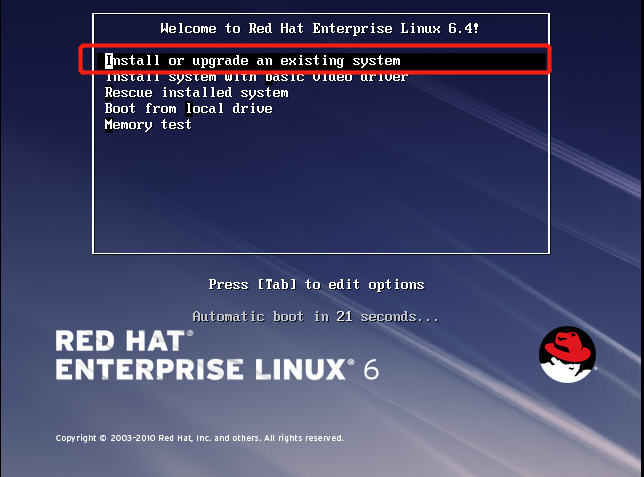 RHEL 6.4操作系统安装方法