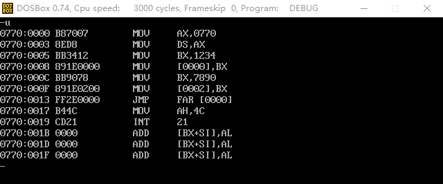 汇编基础 jmp dword ptr怎样修改CS:IP的值