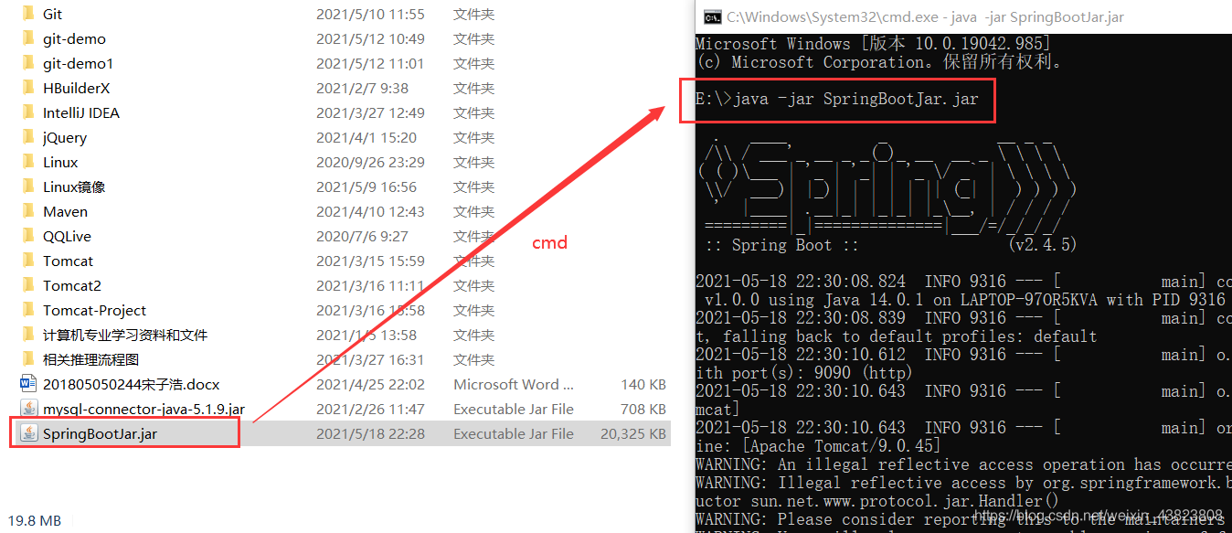 SpringBoot中jar打包并部署到Tomcat的示例分析