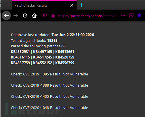 Windows中如何使用PatchChecker檢測漏洞