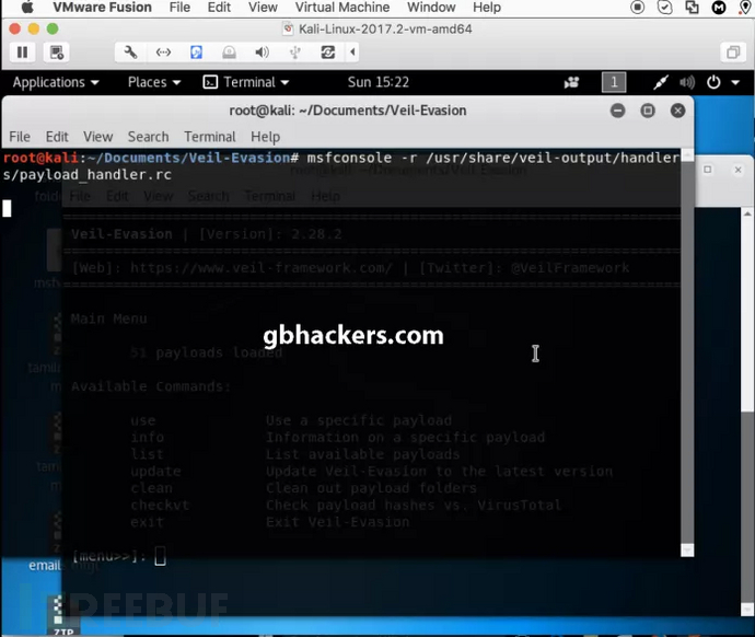 Kali Linux中的VEIL Framework怎样绕过防病毒软件