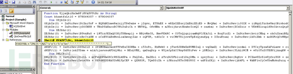 各种代码混淆Office宏病毒的示例分析