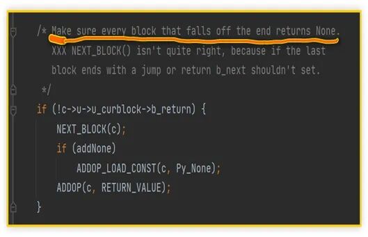 Python函数为什么会默认返回None