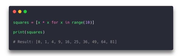 python如何实现列表推导表达式