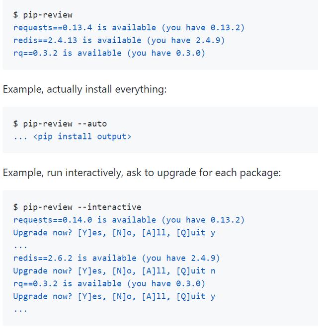 Python中怎么批量更新已安装的库