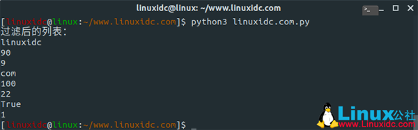 Python中怎么过滤字符串列表