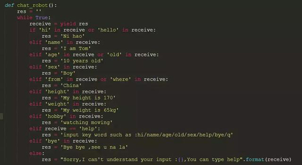 怎样用Python写了一个智能机器人来聊天