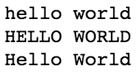 Python Hello World和字符串操作的实例分析
