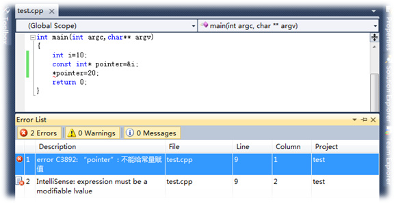 C++中的指针与引用的定义