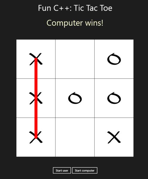 怎么用C++编写一个井字游戏