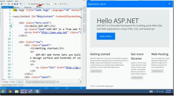 Visual Studio 2013中ASP.NET开发分析