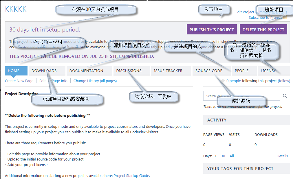 如何在CodePlex上开源一个项目的