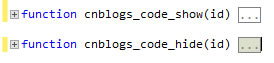 Visual Studio 2010扩展让JS与CSS实现折叠的示例分析