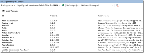 ASP.NET MVC 2中如何使用开源工具Nupack