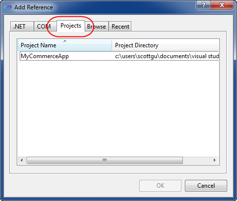 Visual Studio 2010中添加引用对话框有什么改进