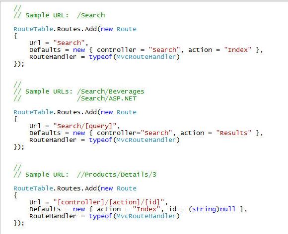 ASP.NET MVC框架中的URL路径的选择场景是什么