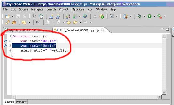 JavaScript中怎么利用MyEclipse實(shí)現(xiàn)斷點(diǎn)調(diào)試