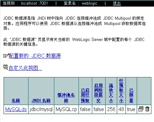 MyEclipse+WebLogic+MySQL数据源如何配置